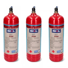 3 Bouteilles De Gaz Réfrigérant R290 370Gr Propane Freeze Organic