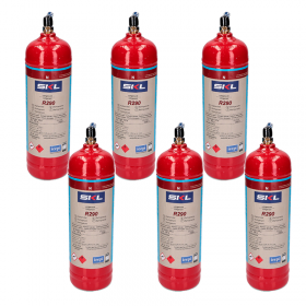 6 Botellas Gas Refrigerante R290 370Gr Propano Freeze Organico