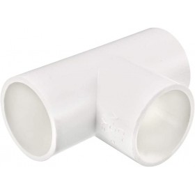 Tee connector PVC 90 degrees 16mm interior white