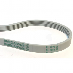 Correa Lavadora Compatible con Zanussi Compatible con Beko Compatible con Megadyne 1270 J5 Poliuretano