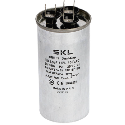 Condensatore 35 + 1,5 Âμf 450 V Condizionatore D'Aria In Metallo Lavoro Standard