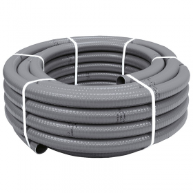 Tubo Di Drenaggio A/C In Pvc 20X16 Grigio 25 Metri