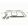 Resistencia Horno Compatible con Ariston C00039574 325x286 Soporte 100mm 1000+1200w