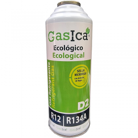 1 Botella Gas Gasica D2 226g Alternativo R12, R134A Freeze