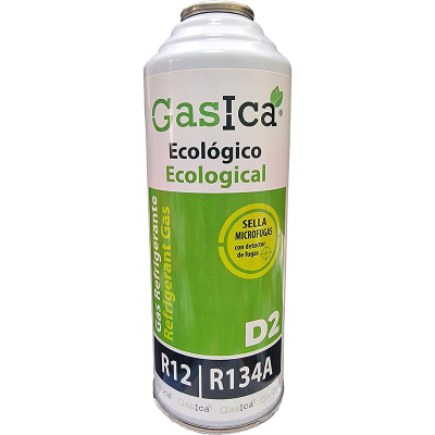 1 Botella Gas Gasica D2 226g Alternativo R12, R134A Freeze