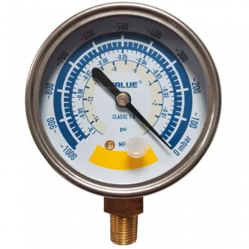 Valeur Vacuomètre Raccord Radial 1/8 Visière 64Mm