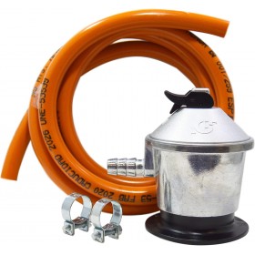 Regulator Kit + Butane Rubber And Clamps 30Gr Domestic Approved
