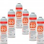 6 flessen Gas Minus 60 350Gr vervanger R32, R410A organisch koelmiddel