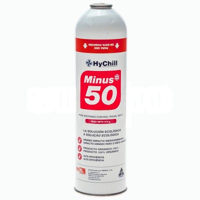 1 Bombola Gas Minus 50 375Gr Sostituto R22 R404A R407C R502 Freeze Organic