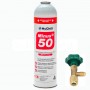 1 Botella Gas Minus 50 375Gr + Valvula Sustituto R22 R404a R407C R502 Freeze Organico