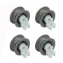 Kit 4 Ruedas Lavavajillas Compatible con Bosch 611666