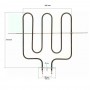 Resistencia Horno Compatible con Fagor Compatible con Teka 83040749 1900w 220v