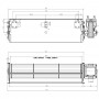 Ventilador Tangencial 300mm Derecha 220v 20w