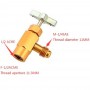 Yf, D2 And V2 Female Gas Key Valve 12X1.5Mm Thread Right X 1/4 Sae Male