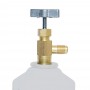 Yf, D2 And V2 Female Gas Key Valve 12X1.5Mm Thread Right X 1/4 Sae Male
