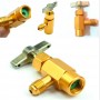 Yf, D2 And V2 Female Gas Key Valve 12X1.5Mm Thread Right X 1/4 Sae Male