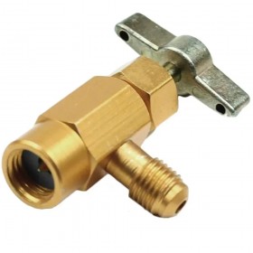 Yf, D2 And V2 Female Gas Key Valve 12X1.5Mm Thread Right X 1/4 Sae Male