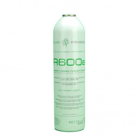1 Botella Gas Refrigerante R600 420Gr Isobutano