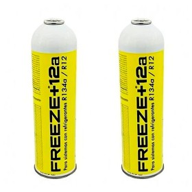 2 Botellas Gas Refrigerante Freeze +12a 420Gr Organico Sustituto R12, R134A