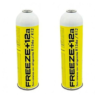 2 Bouteilles De Gaz Réfrigérant Freeze +12A 420Gr Substitut Organique R12, R134A