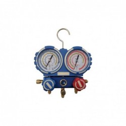 Analizzatore Di Pressione Anticollisione In Alluminio A 2 Vie 68Mm Con Visiera R22, R407C, R134A, R410A
