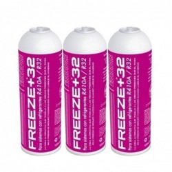 3 Botellas Gas Refrigerante Freeze Organico +R32 350Gr Sustituto R32, R410A