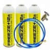 3 Bouteilles De Congélation +12A Gaz Réfrigérant 420Gr + Vanne + Substitut De Tuyau Organique R12, R134A