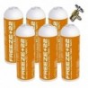 6 Bouteilles De Congélation +R22 Gaz Réfrigérant 400Gr + Substitut De Soupape Organique R22, R404, R407C
