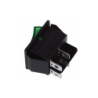 Groene verlichte tweepolige schakelaar 16A 30x22mm Standard