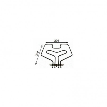Resistencia Horno Compatible con Fagor Compatible con Teka 900 + 298w 220v