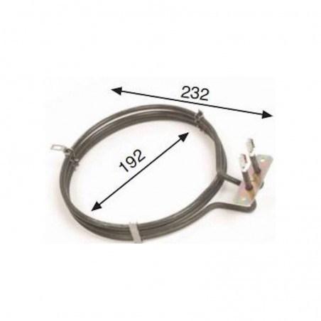 Resistencia Circular Horno Industrial compatible con Zanussi Ta-H6090 Eurofred