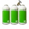 3 Botellas Gas Ecologico Gasica YF 171gr + Valvula Sustituto R1234YF Freeze Organico