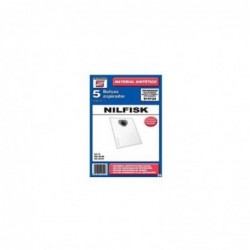 Kit 5 Bolsas Sinteticas Aspirador compatible con Fagor,compatible con Saivod,Solav,Ufesa,compatible con Taurus 915725