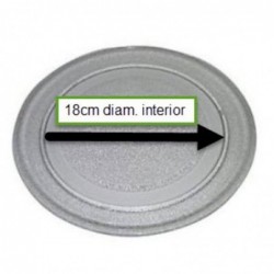 Plato Microondas compatible con Lg Severing compatible con Fagor 245mm Liso 3390W1G005A