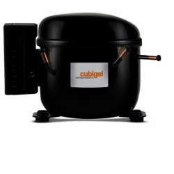 Compresor Cubigel Huayi GLT80TDC R134A 1/4Cv 24/42V DC Alta Temperatura 8,1cm3