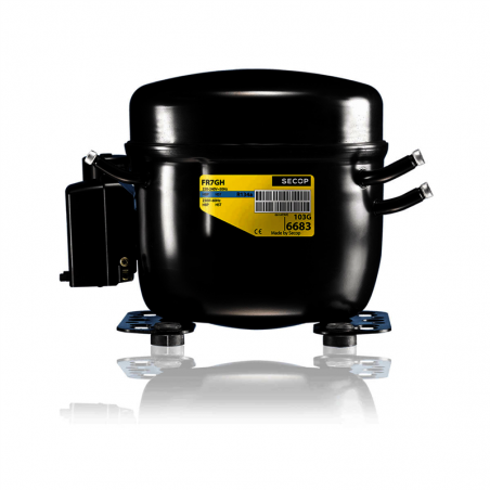 Compresor compatible con Secop Fr6Cl 195B0031 R404A R507A R452A 220v 1/5Cv Baja Temperatura 6,23cm3