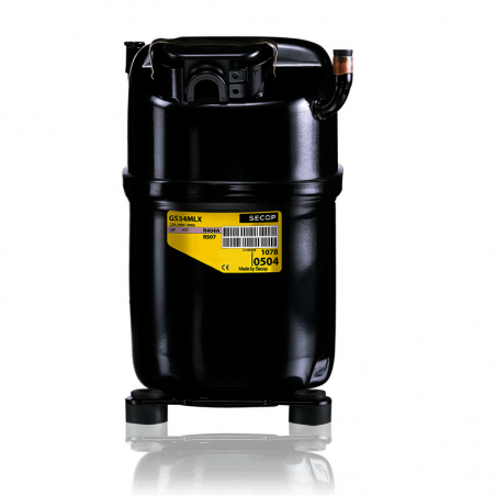 Compresor Secop GS34MLX R404A R507A R452A 220v  1 1/2Cv Alta Temperatura 33,8cm3