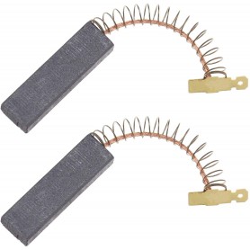 2 Escobillas Motor Lavadora compatible con Bosch 5x12,5x43mm Faston 4,8mm 605694