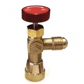 Valvula Envase Desechable R32 R290 Grifo Botella Rosca Izquierda 1/2 x 1/4