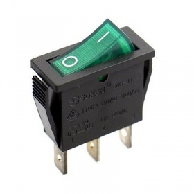 Interruptor Unipolar Luminoso Verde Standard