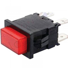 Interruptor Pulsador Caldera compatible con Fleck Rojo 20mm 569424 Original