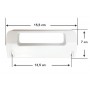 Tirador Puerta Frigorifico Compatible con Zanussi Blanco Recto 50215279006