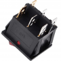 Doppio Interruttore Pilota Rosso Luminoso 16A 250V Standard