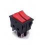Doppio Interruttore Pilota Rosso Luminoso 16A 250V Standard