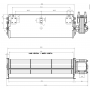 Ventilador Tangencial 270mm Izquierda