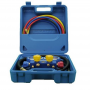 4-Wege Manometer Analysator Case 80Mm Aluminium + Viewer R410A, R407C, R404A, R134A