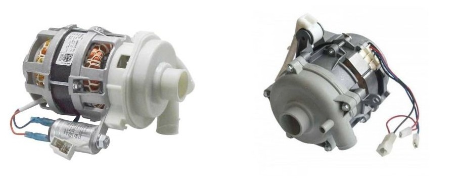 Commercial dishwasher motor