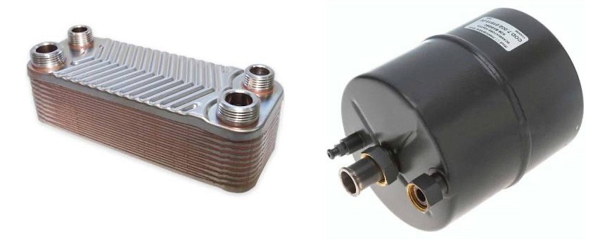 Oil boiler primary heat exchanger