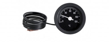 Oil boiler pressure gauge/thermo-hydrometer