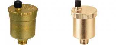 Oil boiler automatic/manual air vent